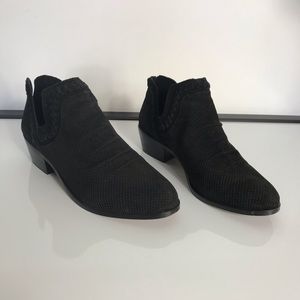 Vince Camuto Palmina Perforated Suede Ankle Boots